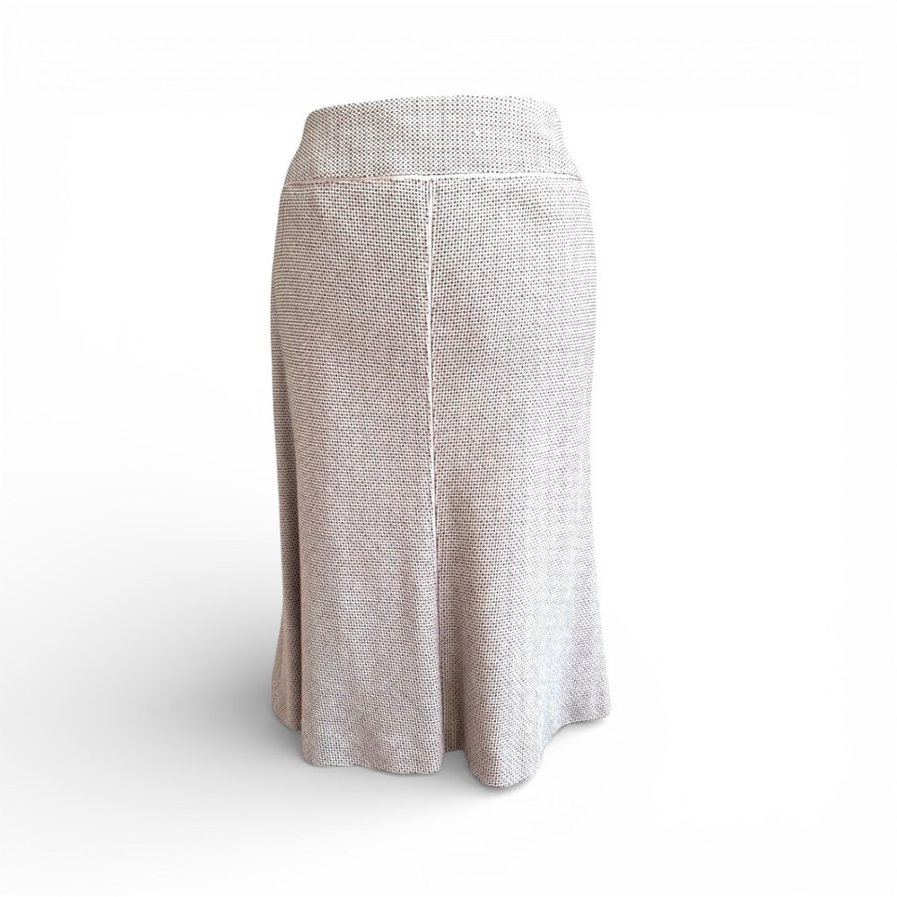 Ann Taylor Cream A-Line Skirt - Picture 6 of 10